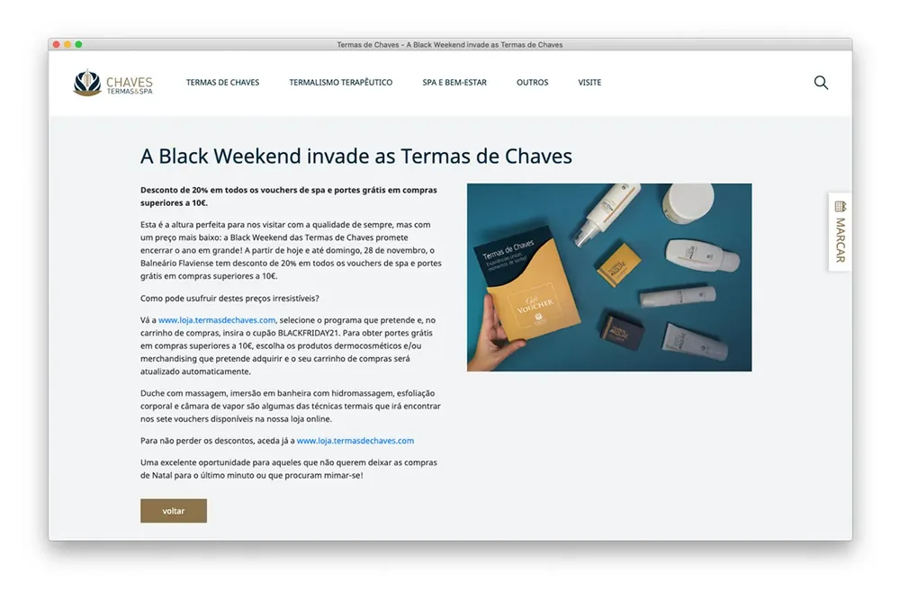 Termas de Chaves - Site