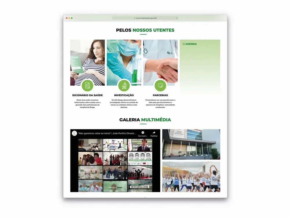 Website Hospital de Braga