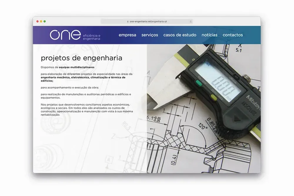 Website for ONE Efficiency and Engineering