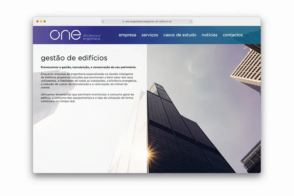 Website for ONE Efficiency and Engineering