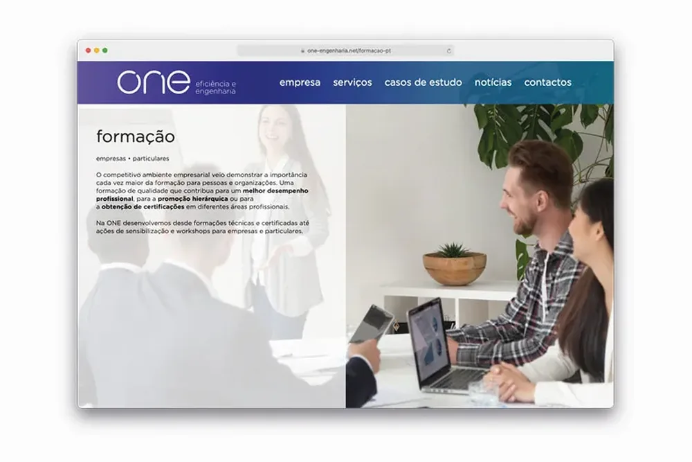 Website for ONE Efficiency and Engineering