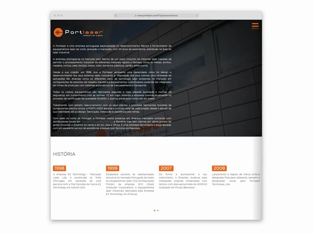 Website PortLaser