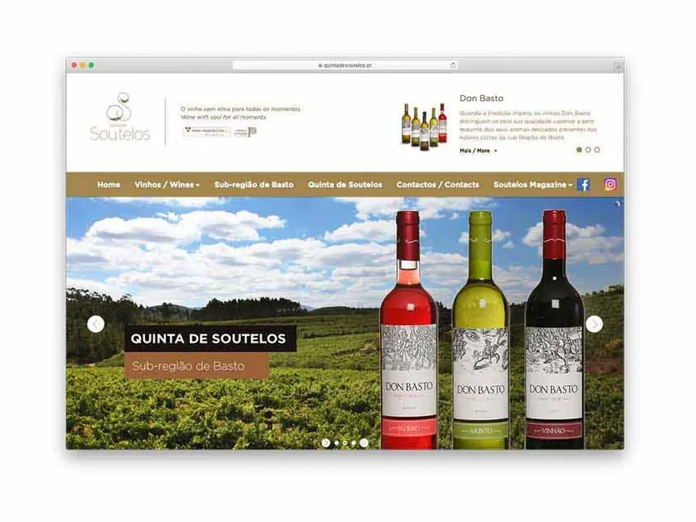 Website Quinta de Soutelos