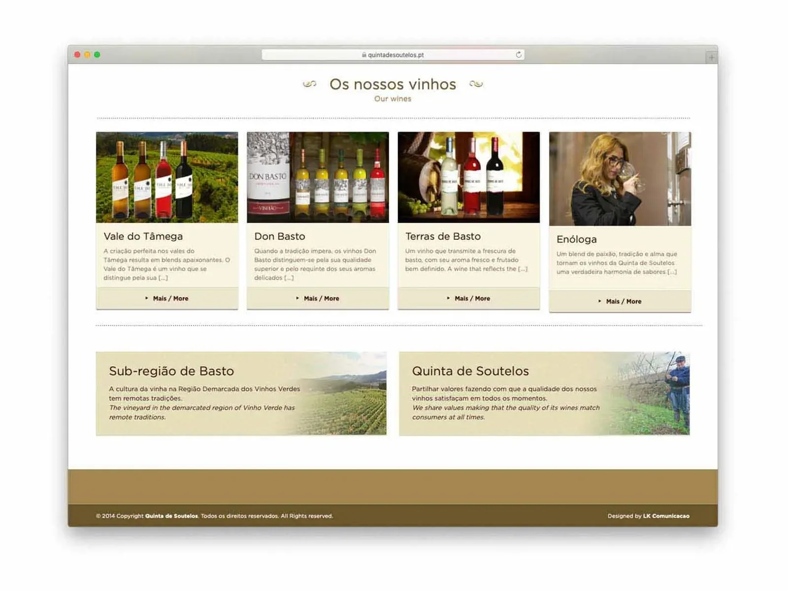 Website Quinta de Soutelos