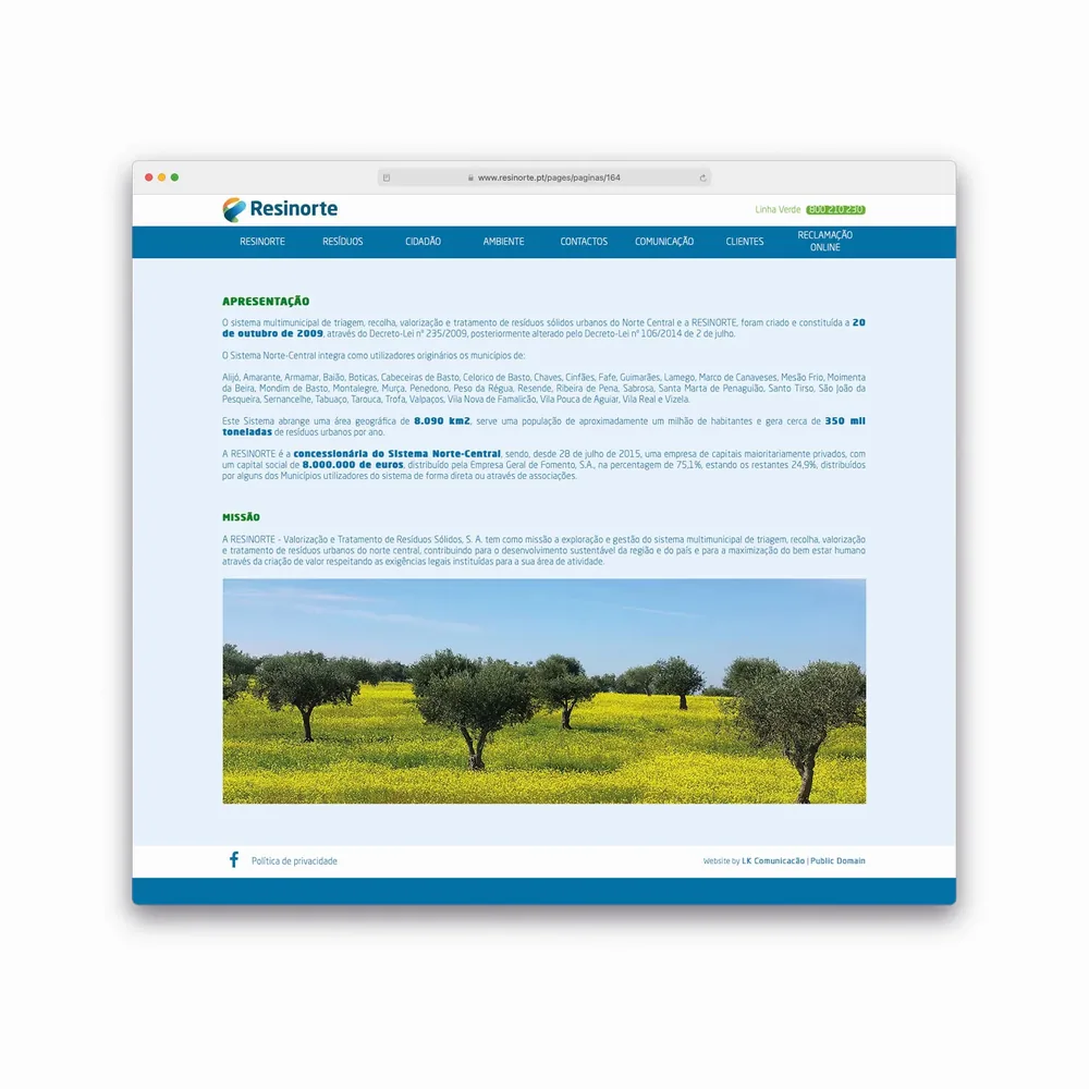 Website Resinorte
